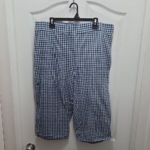 Voglo 2x Navy and White Gingham Pajama Pants